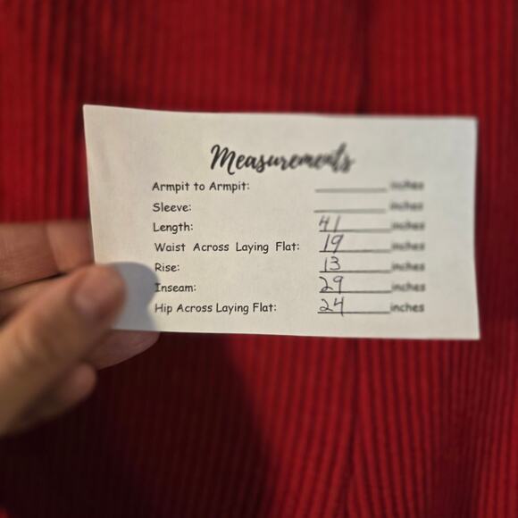 Jones New York Sport 2X Red Corduroy Pull On Pants [140] - Picture 5 of 11